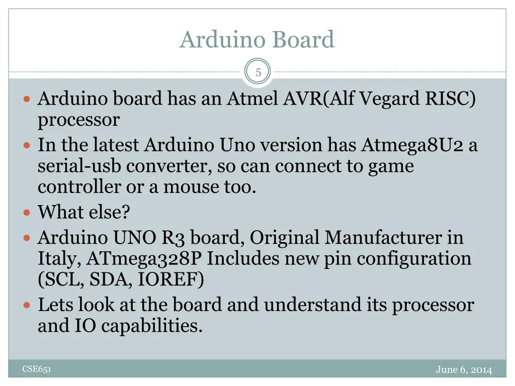 arduino board