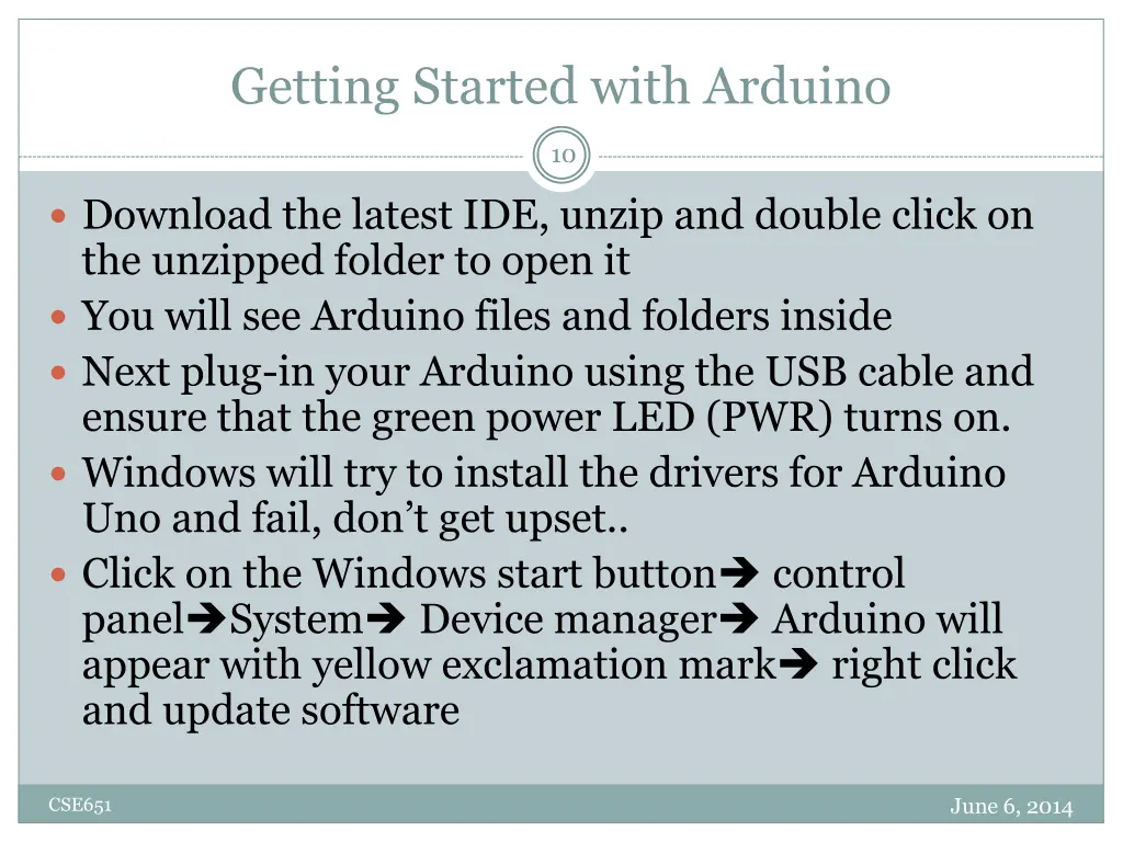 getting started with arduino