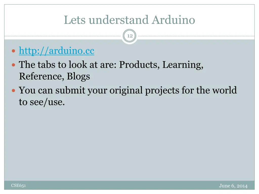 lets understand arduino