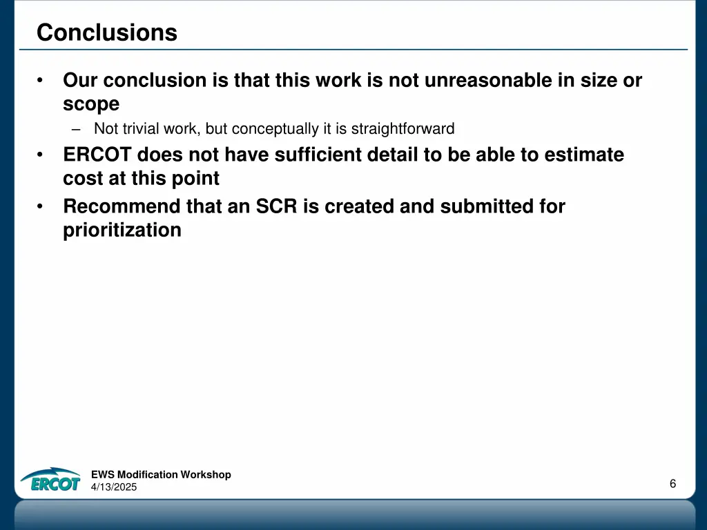 conclusions