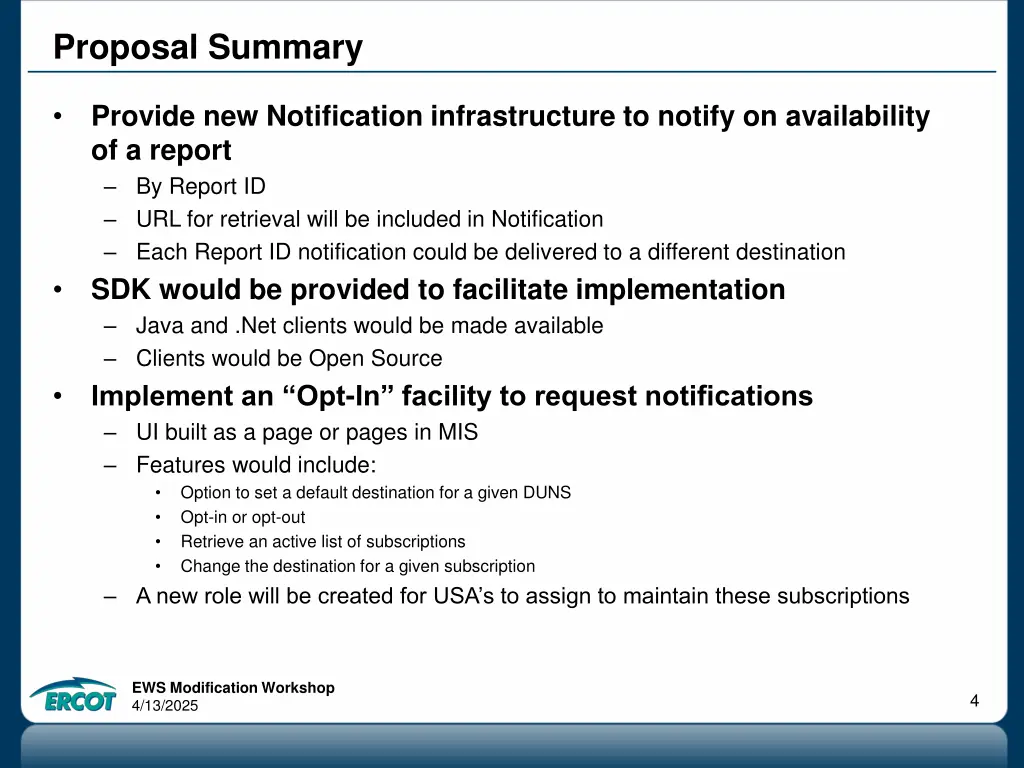 proposal summary
