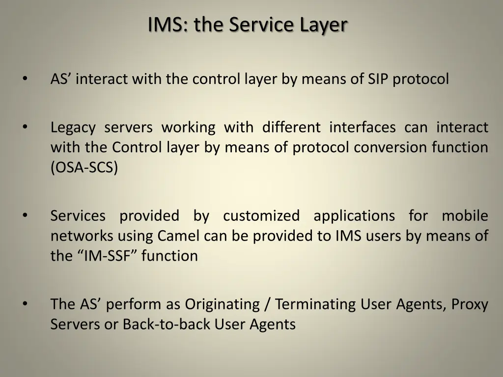 ims the service layer