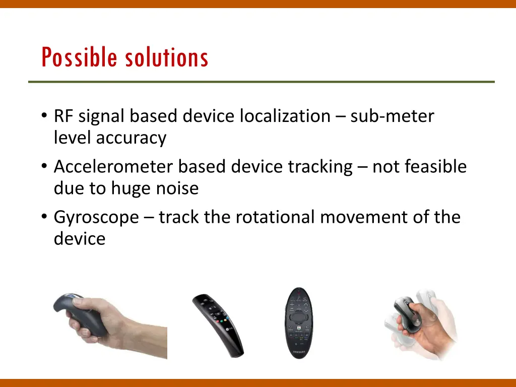 possible solutions