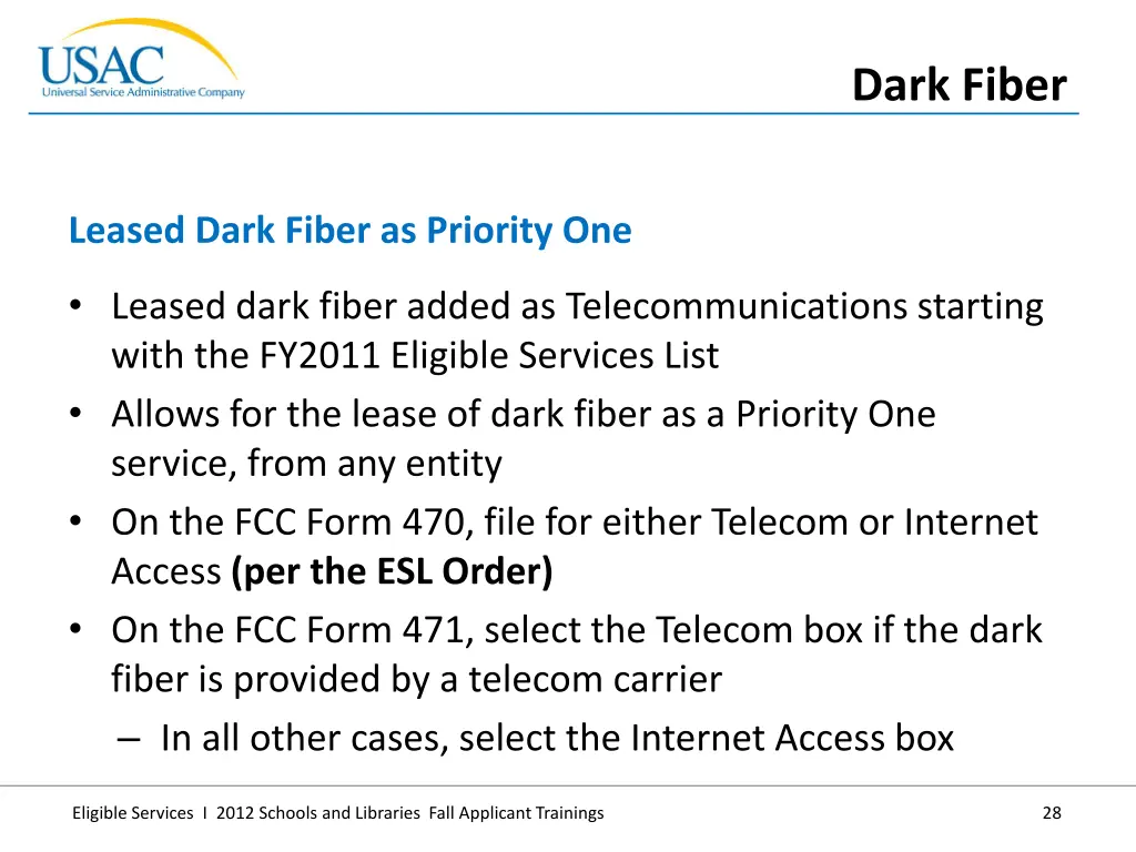 dark fiber