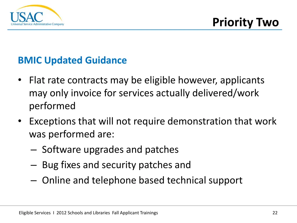 priority two 6