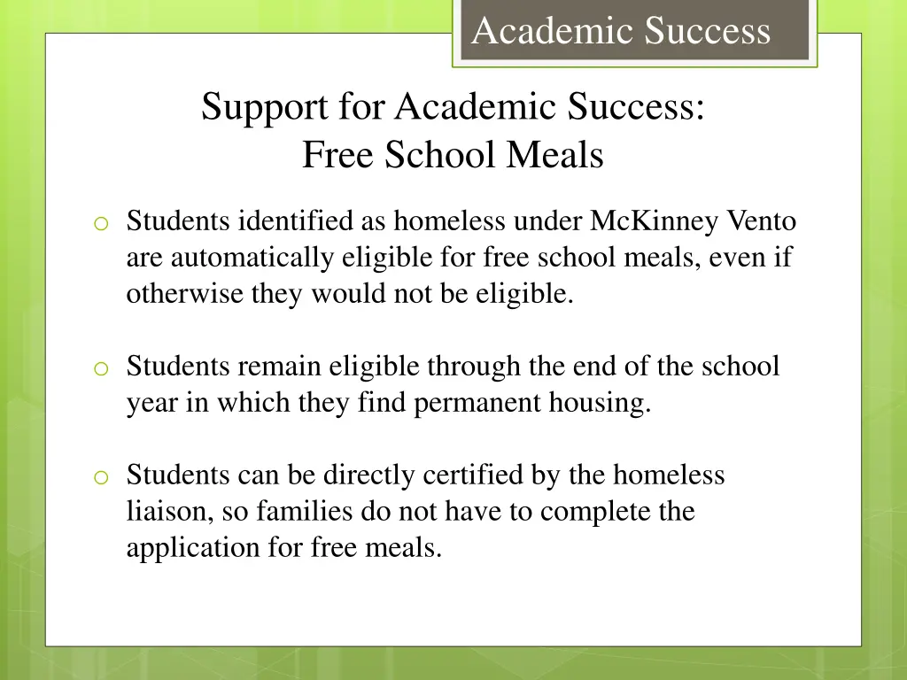 academic success