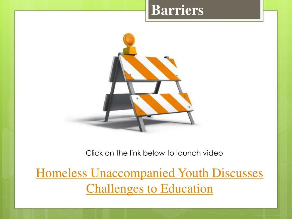 barriers