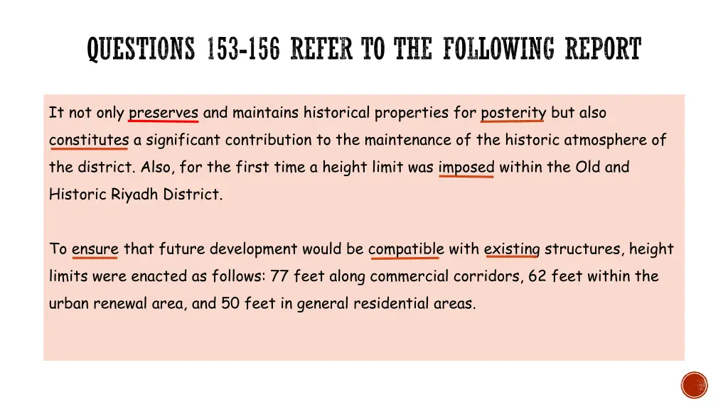 questions 153 156 refer to the following report 1