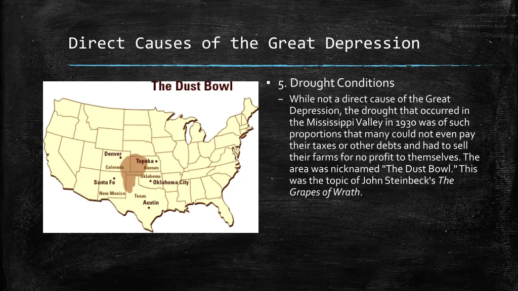 direct causes of the great depression 4