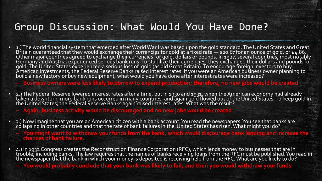 group discussion what would you have done 1