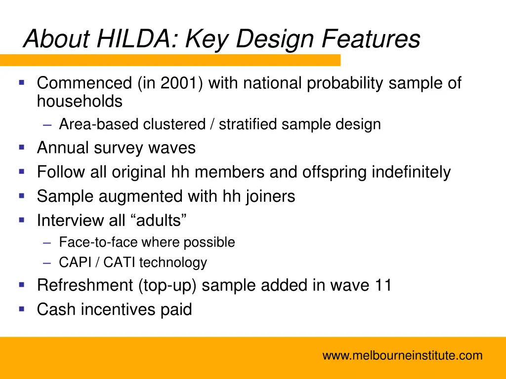 about hilda key design features
