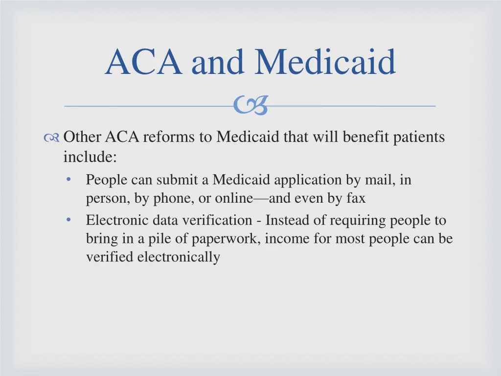 aca and medicaid