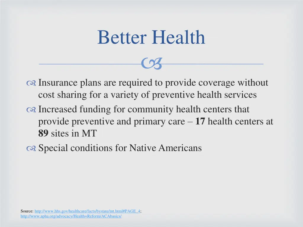 better health