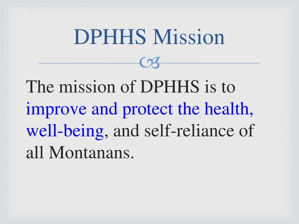 dphhs mission