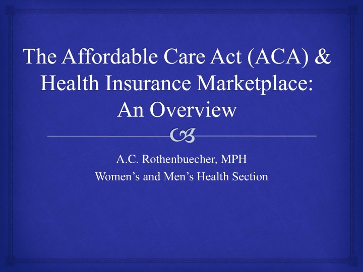 the affordable care act aca health insurance