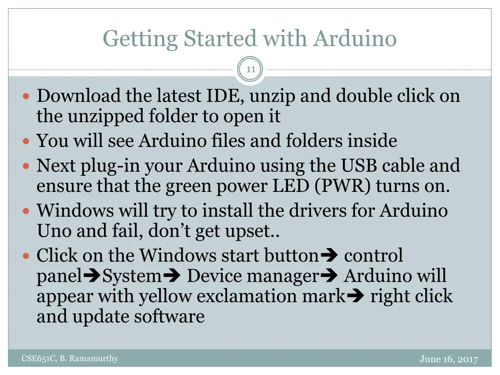 getting started with arduino
