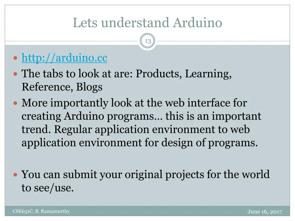 lets understand arduino