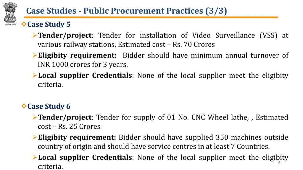 case studies public procurement practices 3 3