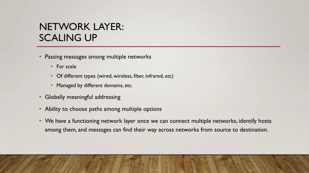 network layer scaling up