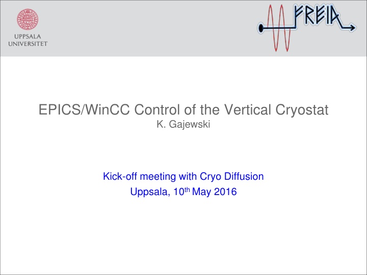 epics wincc control of the vertical cryostat