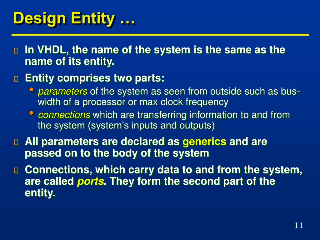 design entity