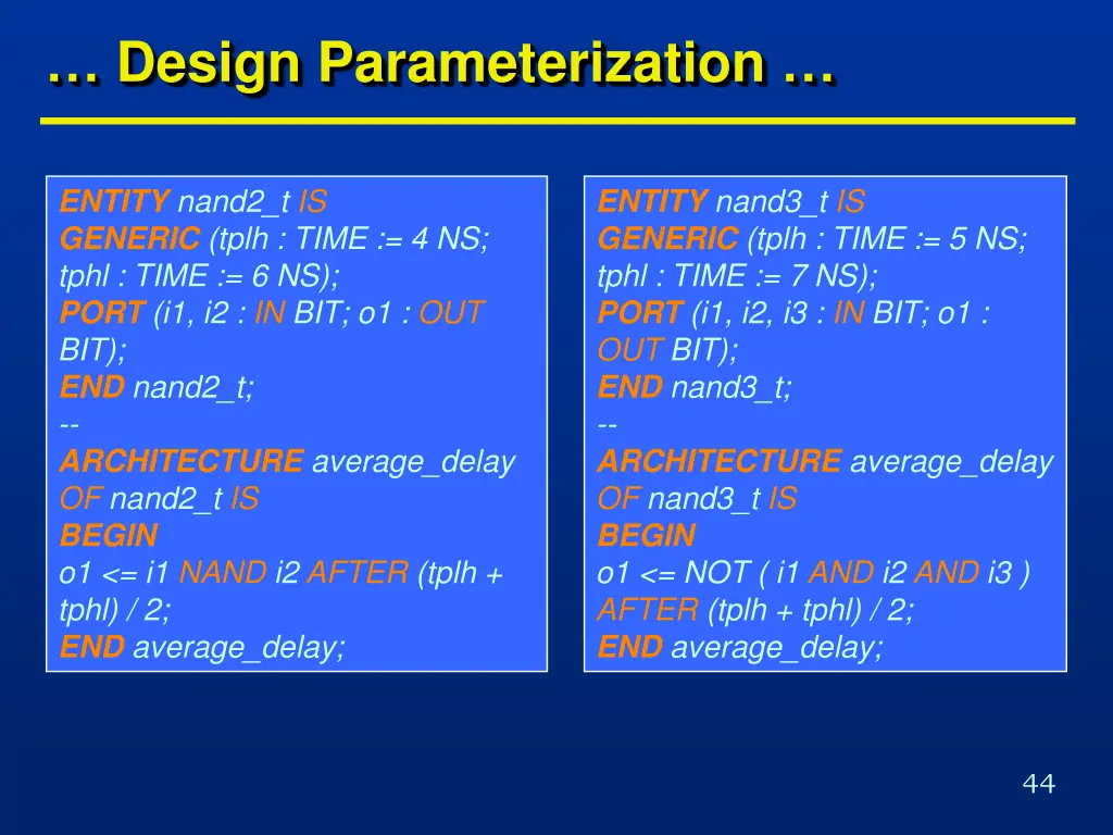 design parameterization 1