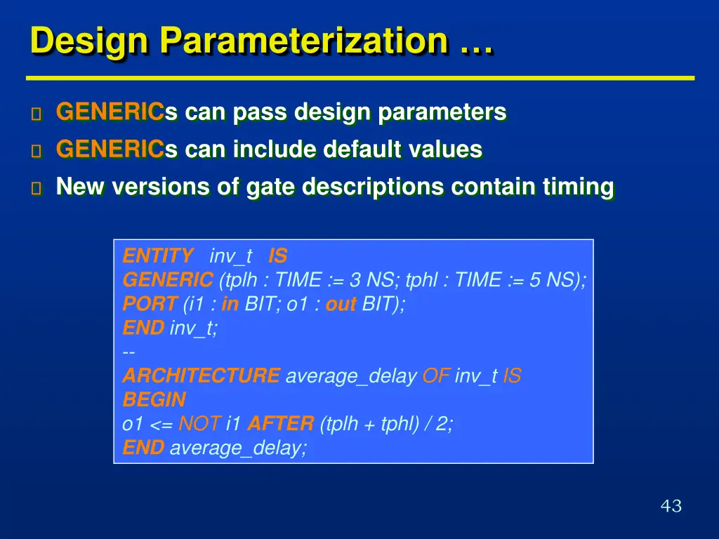 design parameterization