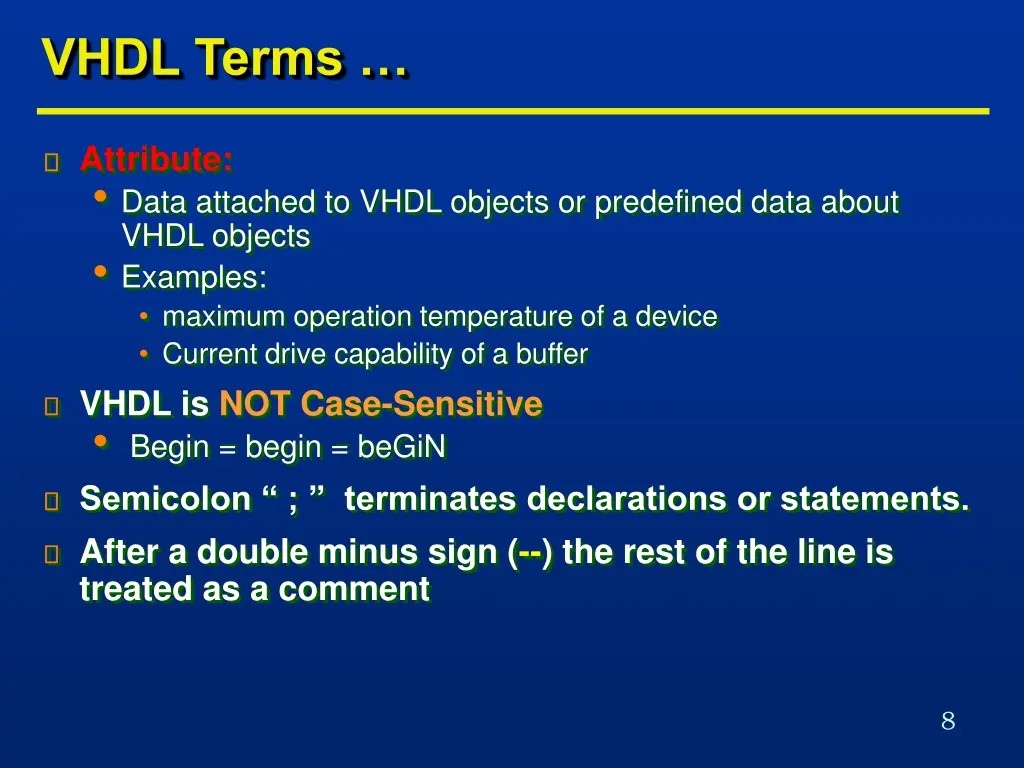 vhdl terms 2
