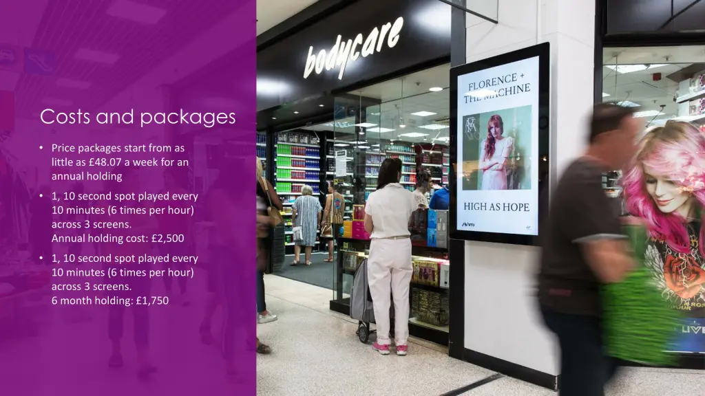 costs and packages