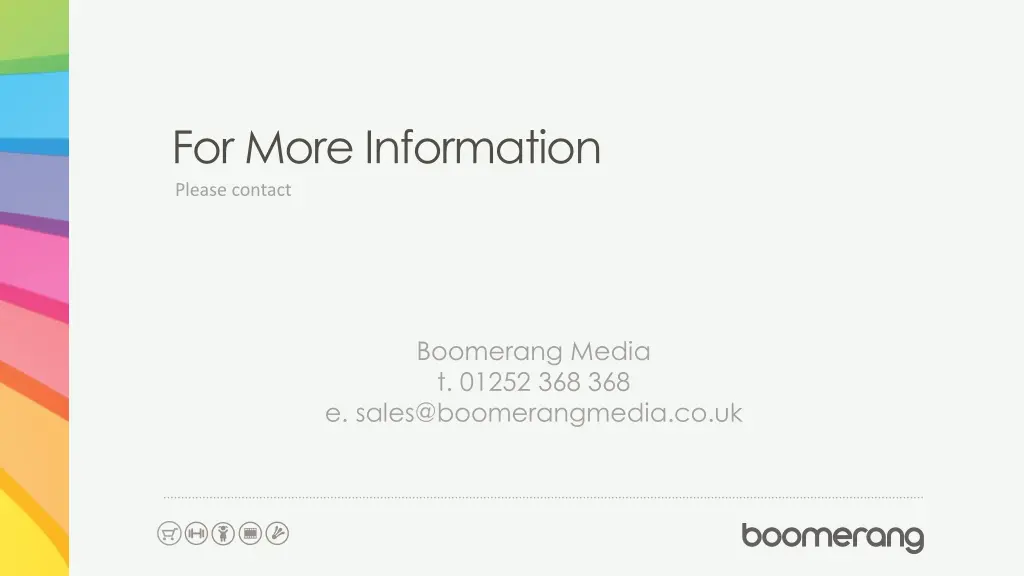 for more information please contact