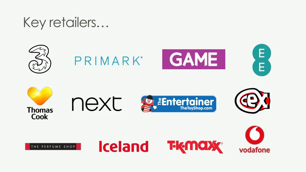 key retailers