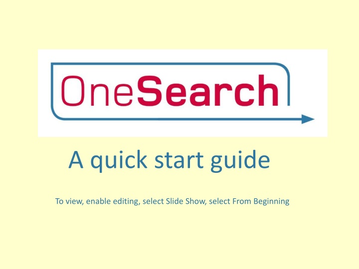 a quick start guide
