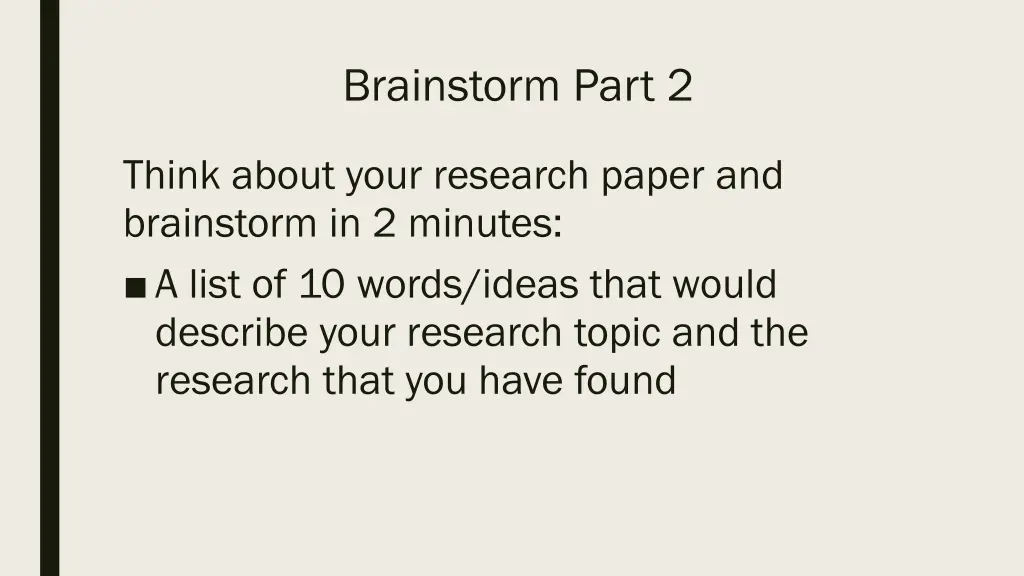 brainstorm part 2