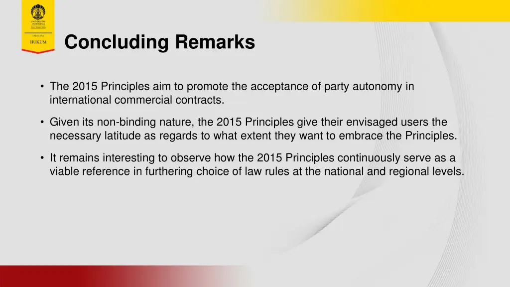 concluding remarks