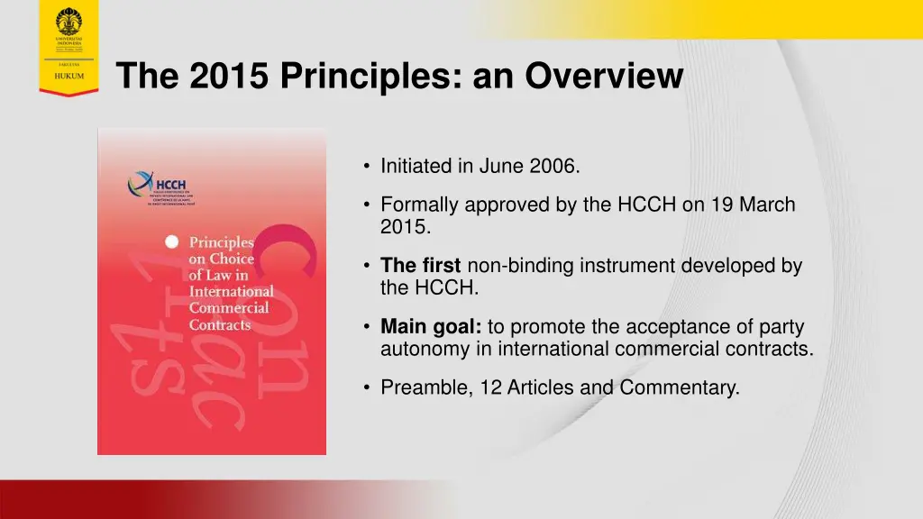 the 2015 principles an overview