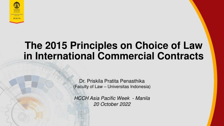 the 2015 principles on choice
