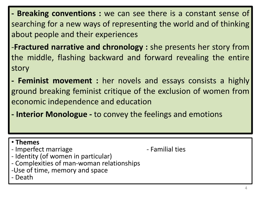 breaking conventions we can see there