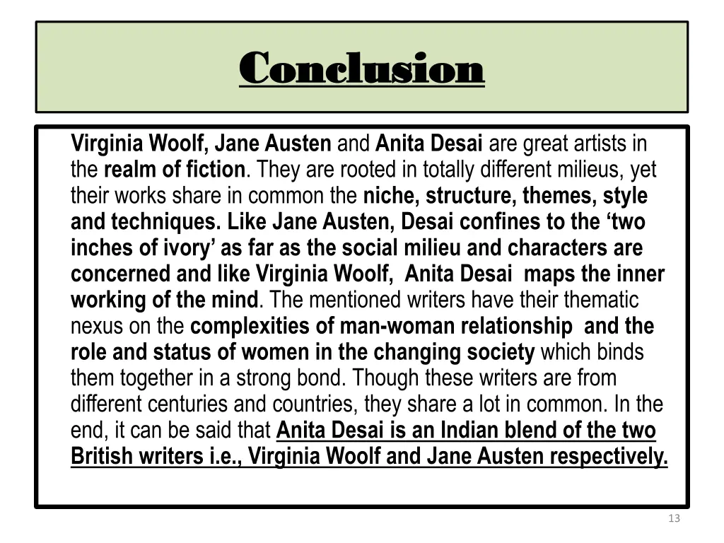 conclusion conclusion