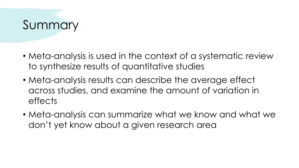 summary