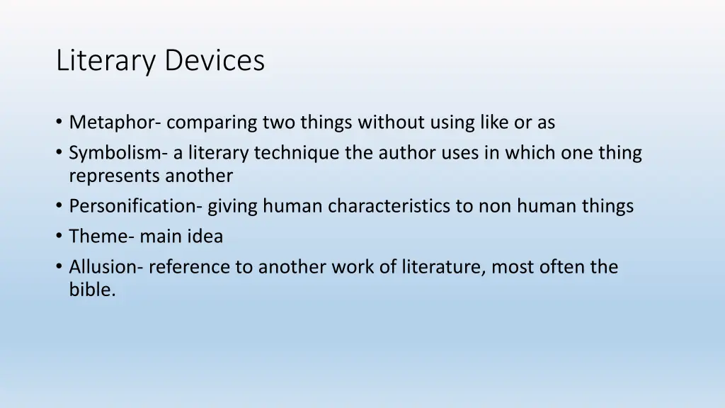 literary devices