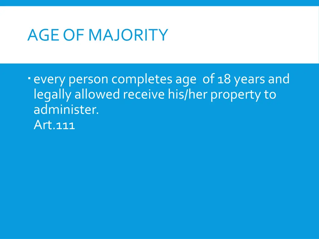 age of majority