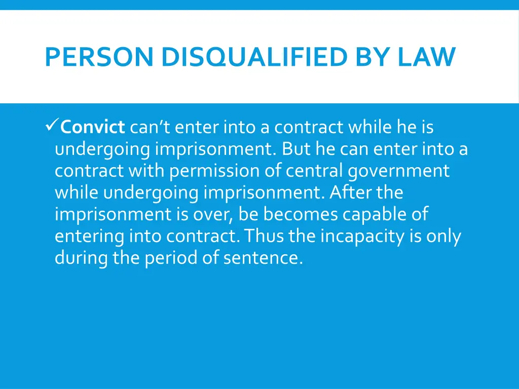 person disqualified by law 1