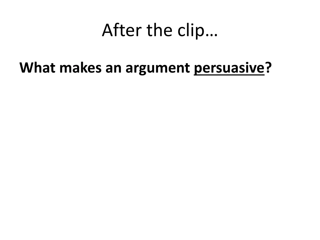 after the clip 1