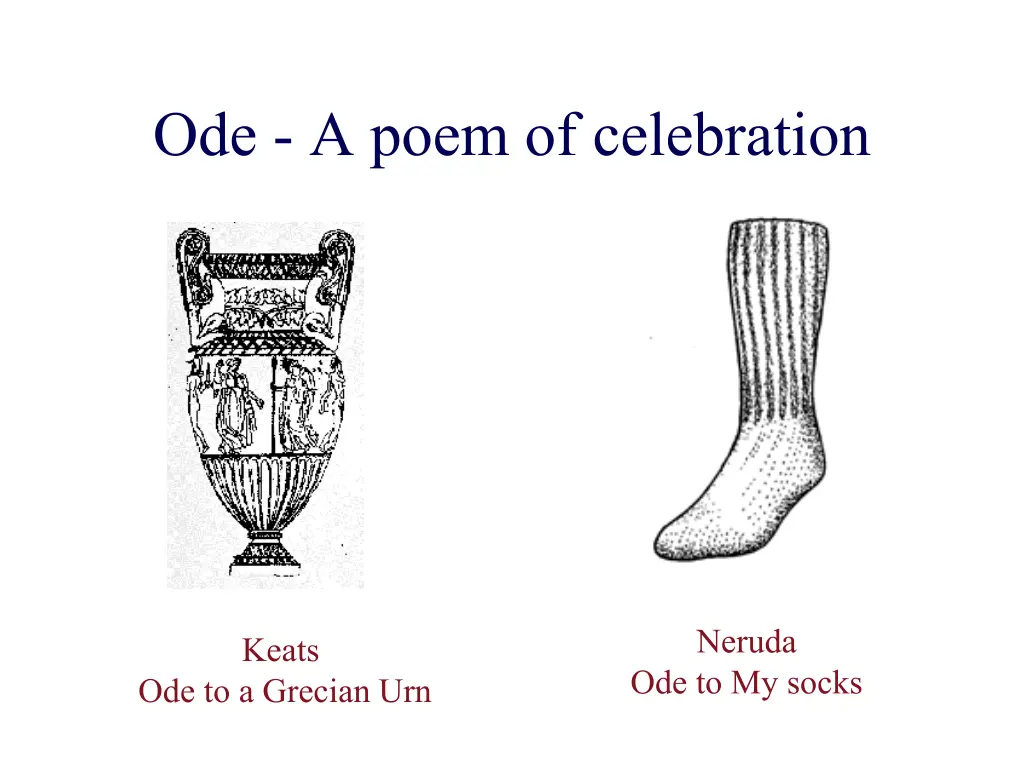 ode a poem of celebration