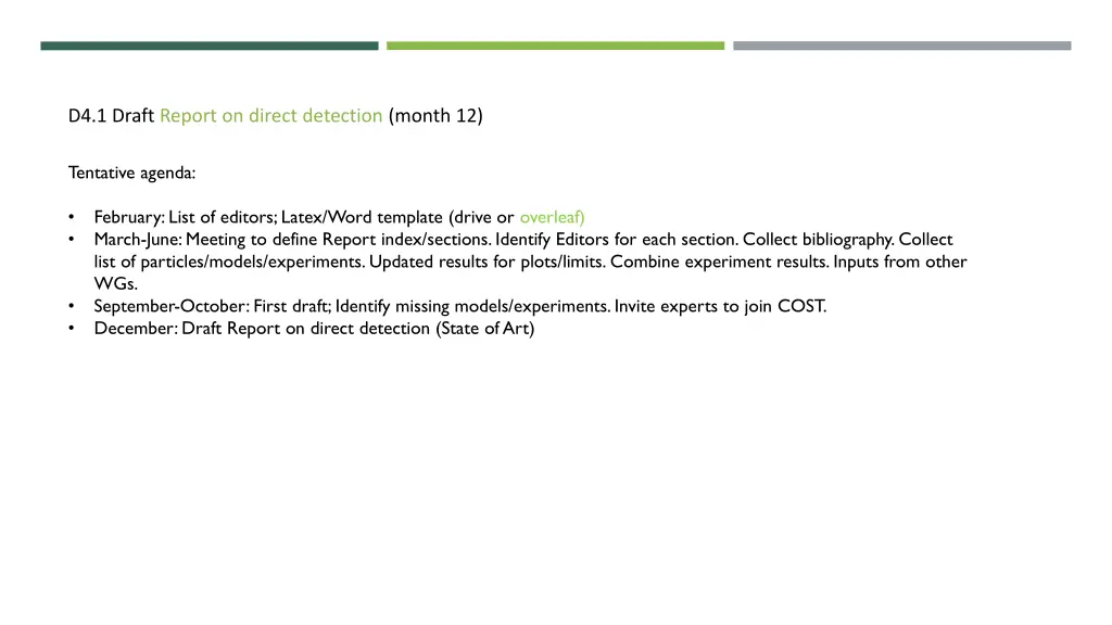 d4 1 draft report on direct detection month 12