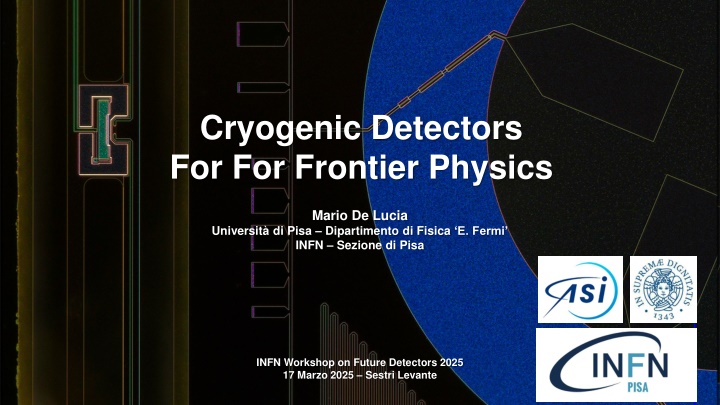 cryogenic detectors for for frontier physics