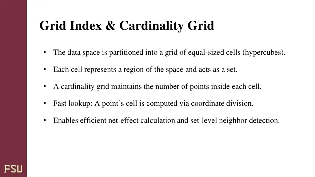 grid index cardinality grid
