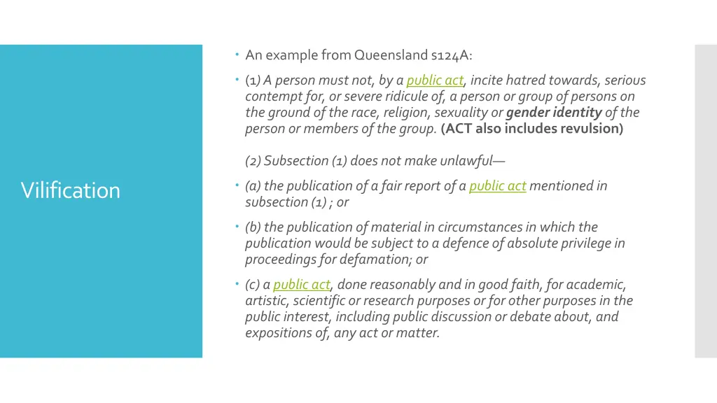 an example from queensland s124a