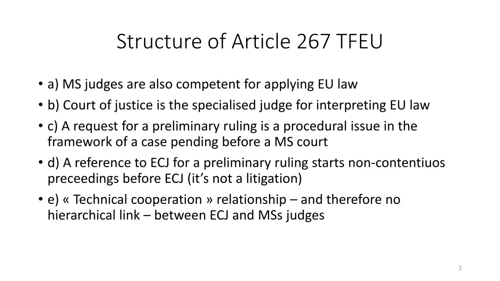 structure of article 267 tfeu