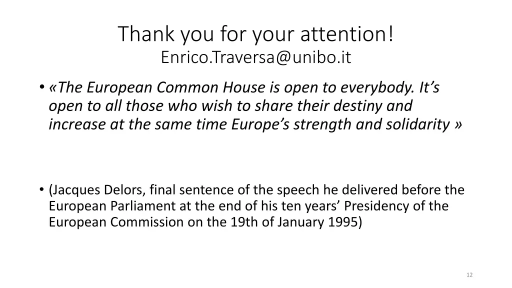 thank you for your attention enrico